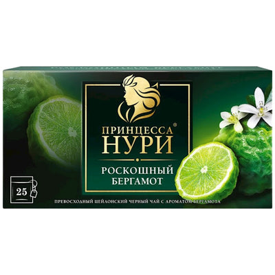 TEA BLACK LUXURIOUS BERGAMOT 18/(25X1.5GR) PRINCESSA NOORI 0252-18-1