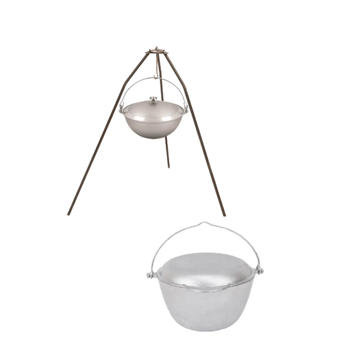 SET TRIPOD # 2  W/KOTEL POKHODNYY CAMPFIRE TRENOGA 3L BY PC (KP30)