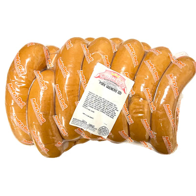 KNOCKWURST PORK SMOKED (D) 5LB / PAROWKI WEDZONE 7/40LB VP GALICJA N5377