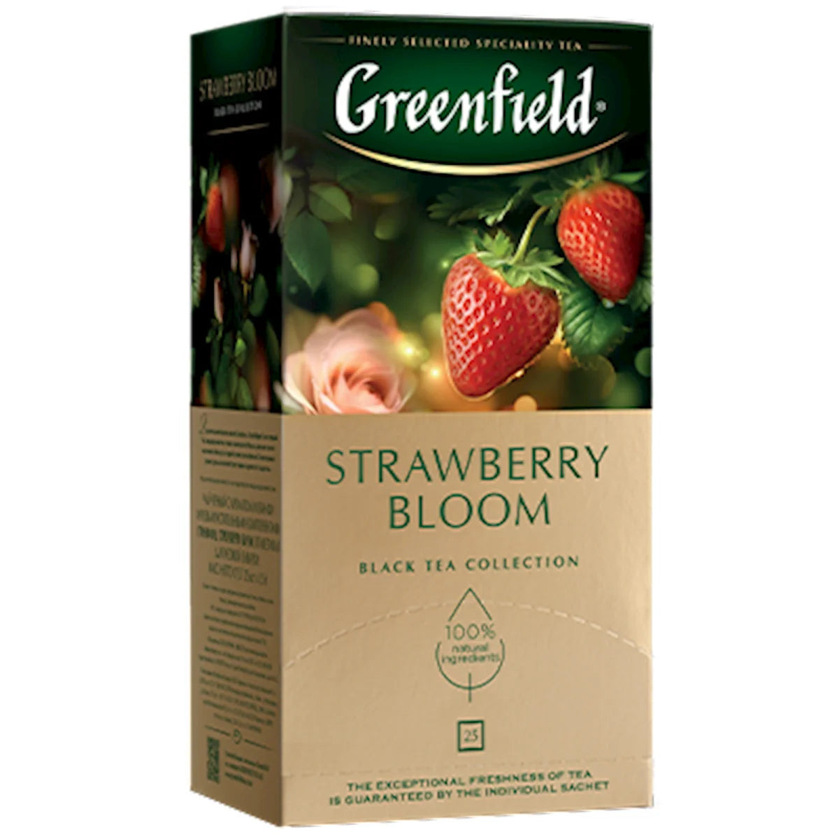 TEA BLACK STRAWBERRY BLOOM 10/(25X1.5GR) GREENFIELD