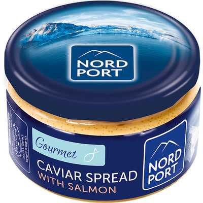 CAVIAR SPREAD W/SALMON 6/180GR NORD PORT NNP8022