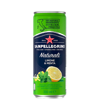 SOFT DRINK LIMONE&MENTA CAN 24/330ML S.PELLEGRINO