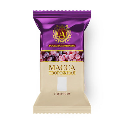 CHEESE MASSA SIROK W/RAISIN 20% 6/180GR ROSTAGROKOMPLEX N8728