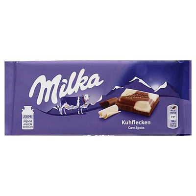 CHOCOLATE BAR MILK KUHFLECKEN HAPPY COW 24/90GR MILKA GERMANY N4043372