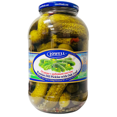 PICKLES W/DILL&OAK LEAF RUSSIAN 6/1900GR LOWELL N0201LF7268
