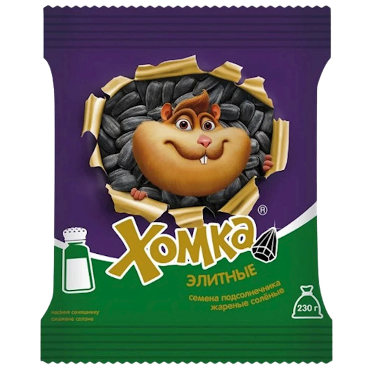 SUNFLOWER SEEDS FRIED SALTED ELIT 28/230GR HOMKA UKRAINE