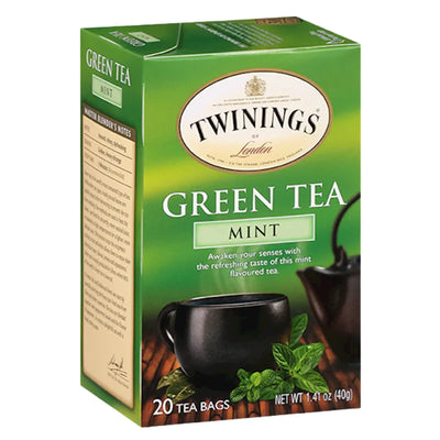 TEA TWININGS GREEN PURE MINT 6/(20X2GR) ENGLAND N7024