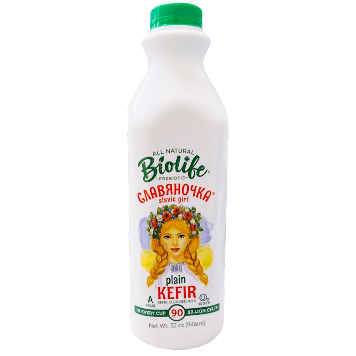 KEFIR SLAVYANOCHKA PLAIN W/PROBIOTIC 12/946ML BIOLIFE