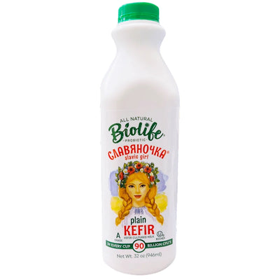 KEFIR SLAVYANOCHKA PLAIN W/PROBIOTIC 12/946ML BIOLIFE