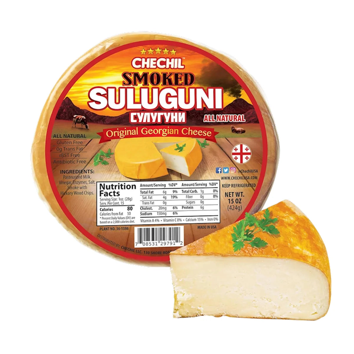 SULUGUNI SMOKED GEORGIAN STYLE 6/424GR CHECHIL