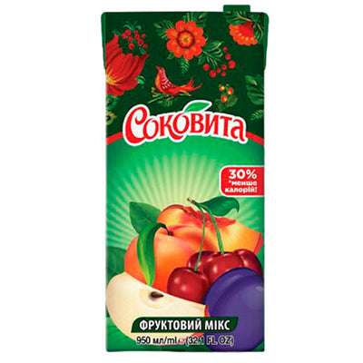 JUICE FRUIT MIX MULTIVITAMIN 12/0.95L  SOKOVITA