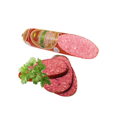 BEEF SALAMI CHUNK (SHORT) 12/1LB EMIR HALAL BY LB N9761