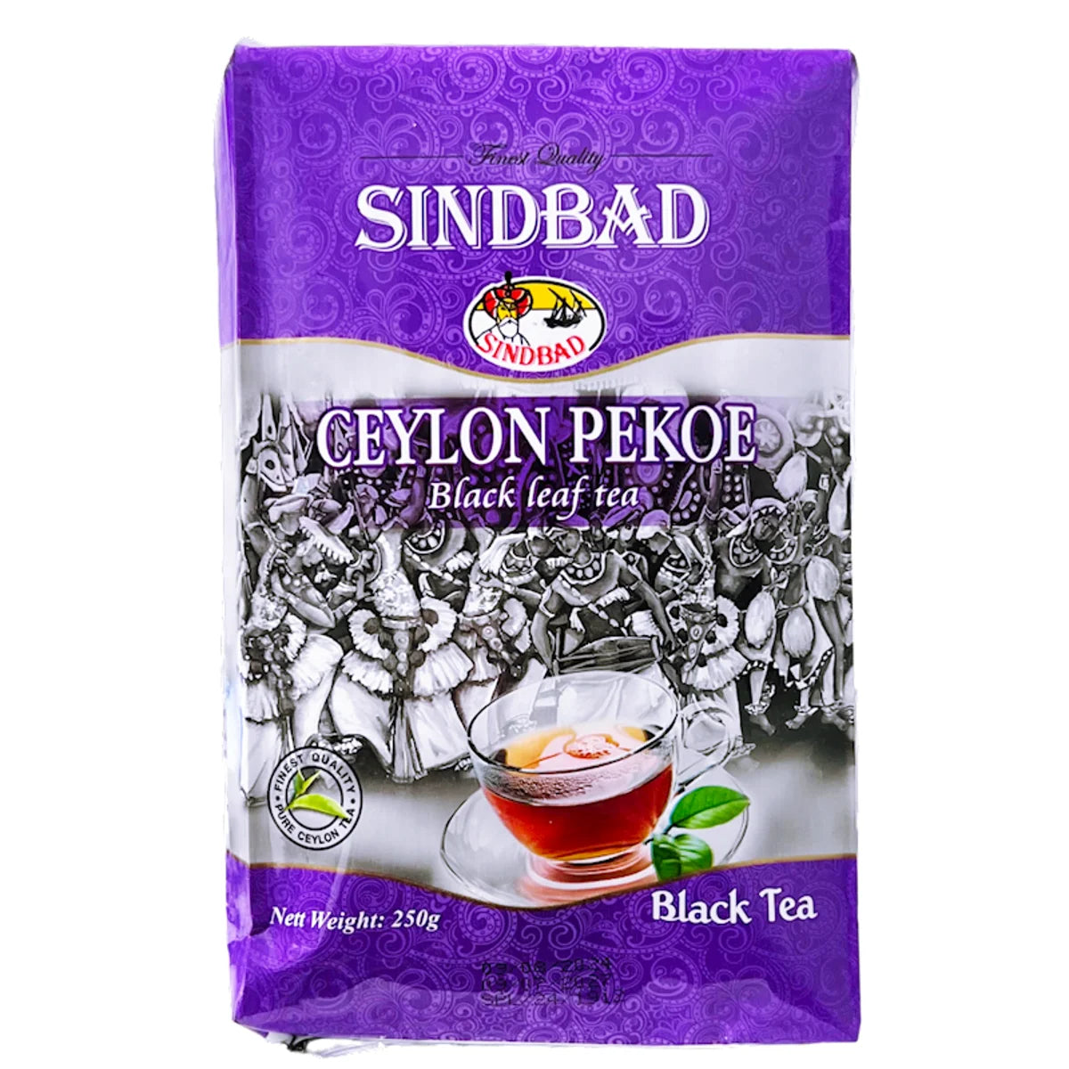 TEA SINDBAD BLACK LEAF CEYLON PEKOE 12/250GR SRI LANKA NTESD18