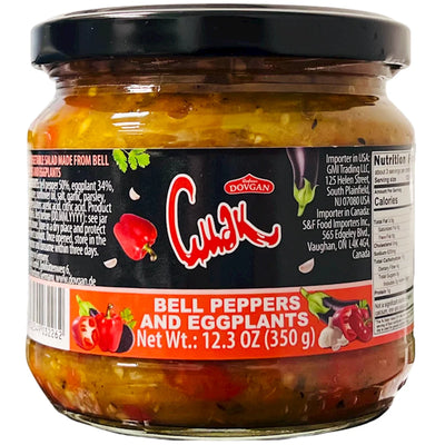 BELL PEPPERS&EGGPLANTS 12/350GR CMAK DOVGAN BULGARIA NUS41600350