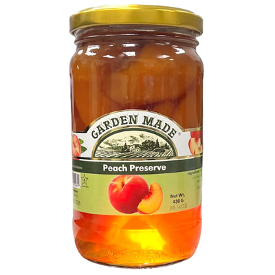 PRESERVES PEACH 12/430GR GARDEN MADE N31