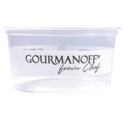CONTAINER ROUND MEDIUM PLASTIC CLEAR GOURMANOFF 500/12OZ N291384