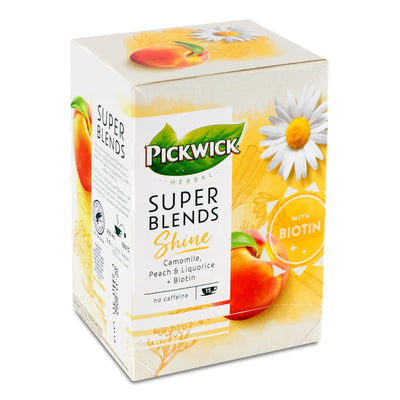 TEA W/CAMOMILE&PEACH FLAVOR SUPER BLENDS NO CAFFEINE 4/(15*1.5GR) PICKWICK N4062067