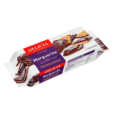 BISCUITS BUTTER W/BLACK CURRANT FLAVOR MARGUERITE 12/150GR DELICIA