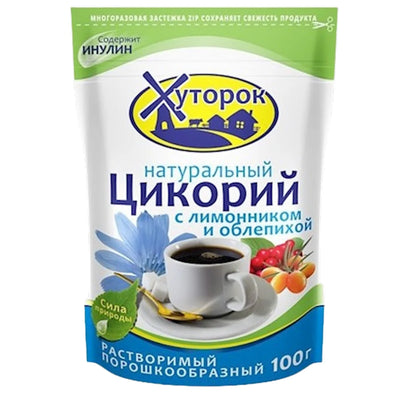 CHICORY POWDER W/BUCKTHORN&LEMONGRASS BABUSHKIN HUTOROK 12/100GR N10458