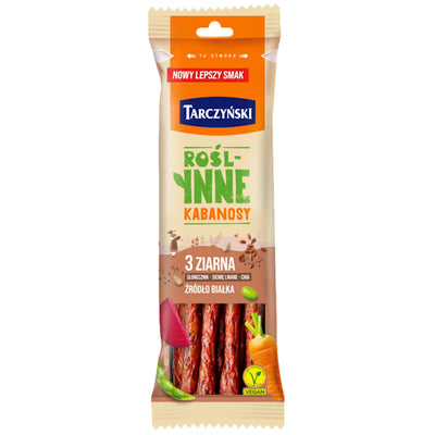 KABANOSY VEGAN - PLANT BASED 3 SEEDS 22/90GR TARCZYNSKI N3