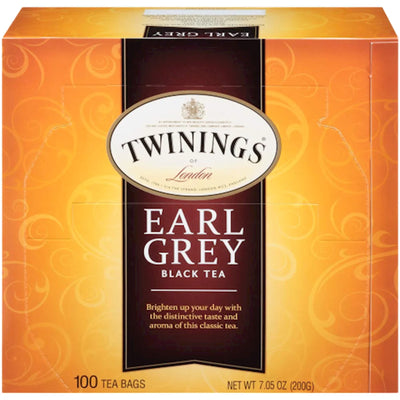 TEA TWININGS BLACK EARL GREY 4/(100X2GR) ENGLAND NF14252
