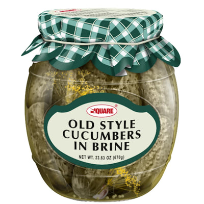 CUCUMBERS PICKLED OLD STYLE BRINE 4/740GR SQUA0080