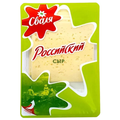 CHEESE ROSSIYSKIY SLICED 45% 18/150GR SVALIA  LITHUANIA SV124/ 48107