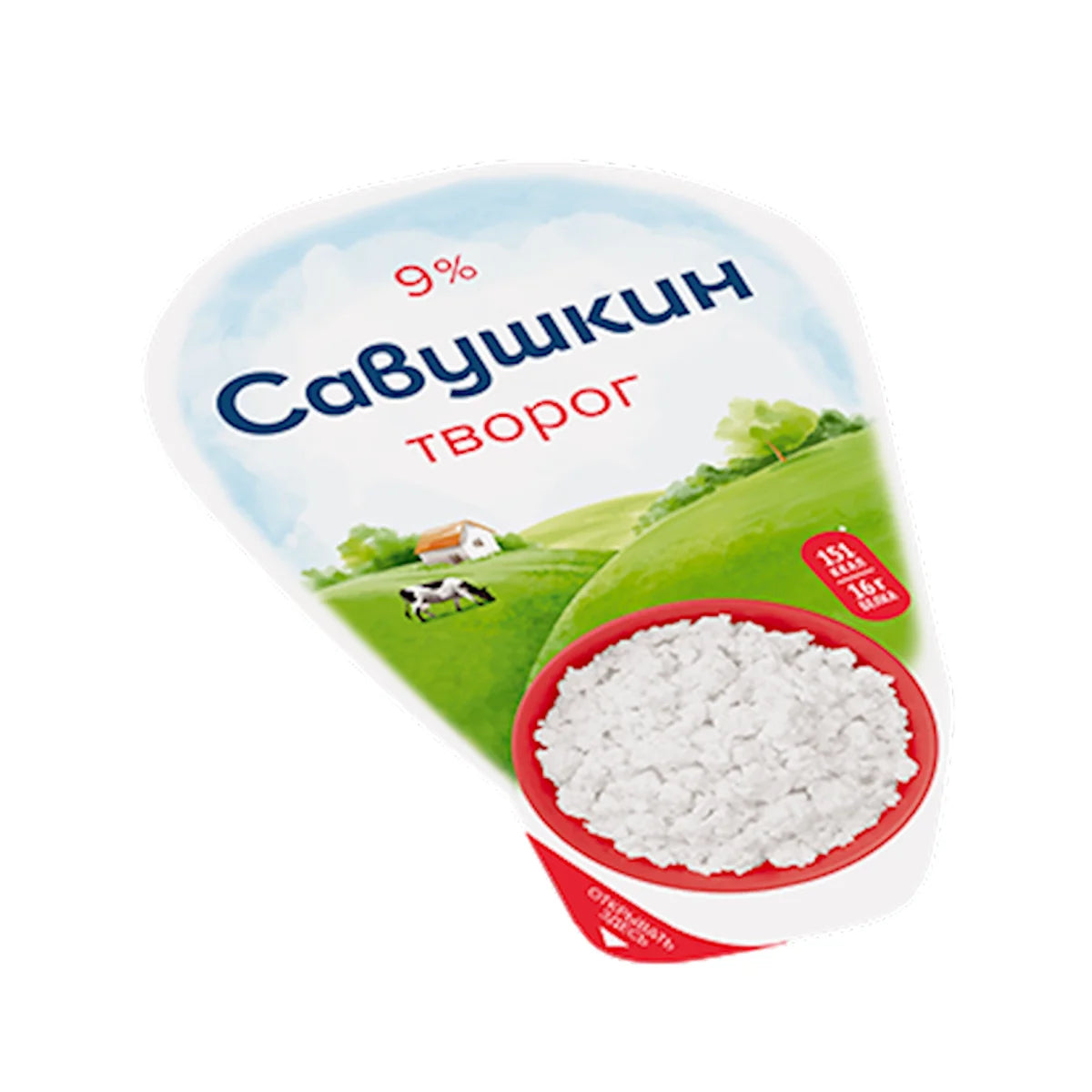 FARMER CHEESE CURD 9% 8/180GR SAVUSHKIN PRODUCT N2732 / 3528 4810268041914