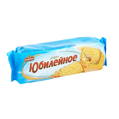 COOKIES YUBILEYNOE W/HONEY&OAT FLAKES 22/200GR SPARTAK N7082