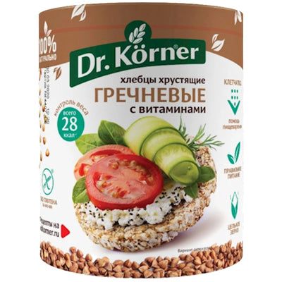 HLEBTSI DR.KORNER BUCKWHEAT W/VITAMINS 20/100GR RUSSIA N2126