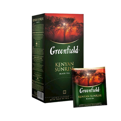 TEA BLACK KENYAN SUNRISE 10/(25X2GR) GREENFIELD 0489-10