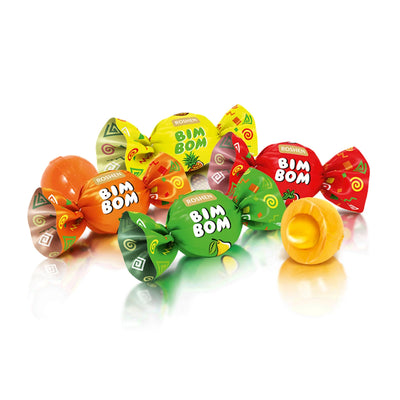 CANDIES LOOSE CARAMEL BIM-BOM W/FRUIT BERRY FILLING 8/2.2LB ROSHEN NCW9 N6111