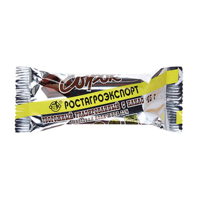 CHEESE BAR W/COCOA 23% GLAZED 20/45GR ROSTAGROEXPORT N5518
