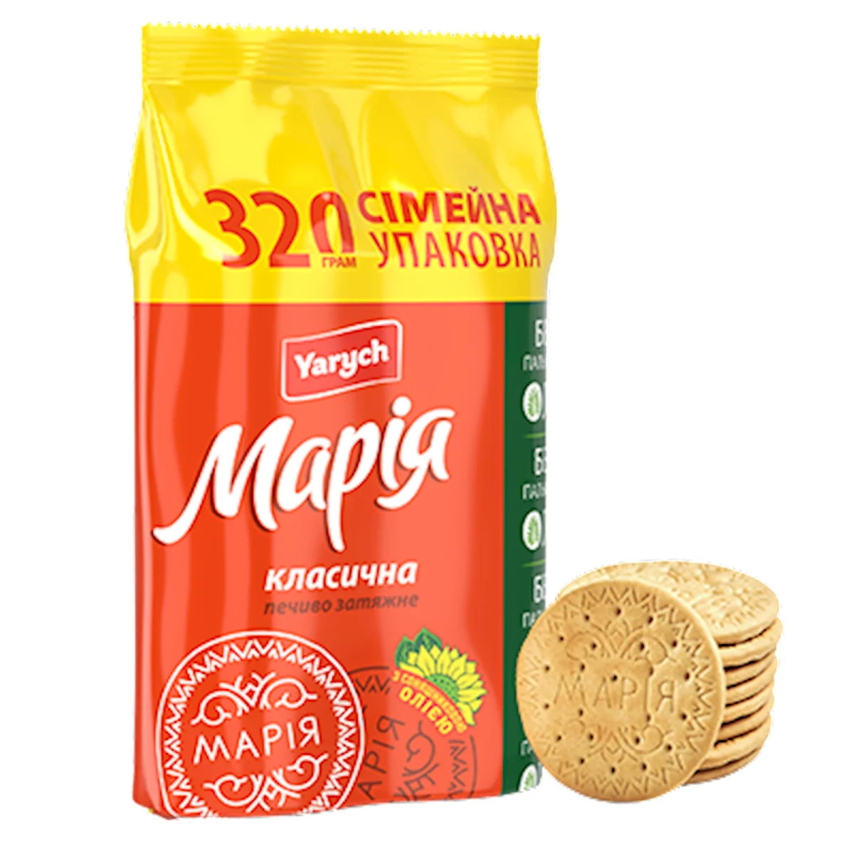 BISCUITS MARIA CLASSIC FAMILY PACK 18/320GR YARYCH UKRAINE