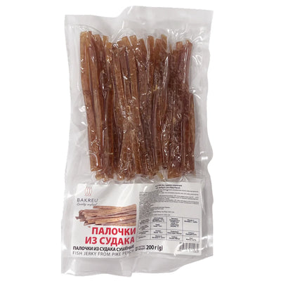DRIED PIKE PERCH JERKY V/P 15/200GR BAKREU UKRAINE N70000036