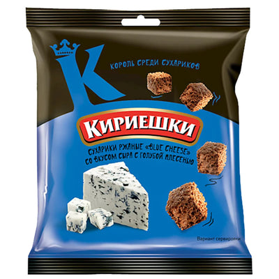 DRY BREAD RYE W/BLUE CHEESE FLAVOR 60/40GR KIRIESHKI MBC558*