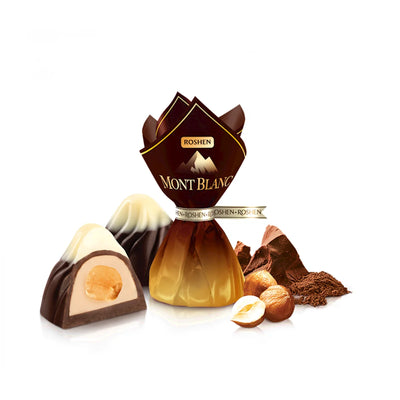 CANDIES LOOSE MONBLANC W/WHOLE HAZELNUTS BROWN 4/2.2LB ROSHEN NCW8 N3591
