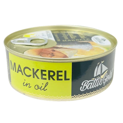 MACKEREL IN OIL 24/240 GR BALTIC GOLD #8 LATVIA N34008