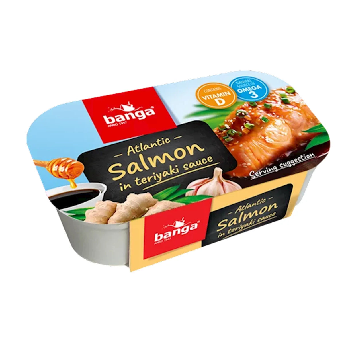 ATLANTIC SALMON IN TERYAKI SAUSE 11/120GR BANGA LATVIA N4317