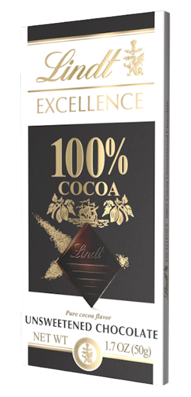 CHOCOLATE BAR DARK EXCELLENCE 100% 18/50GR LINDT N4002 (6)