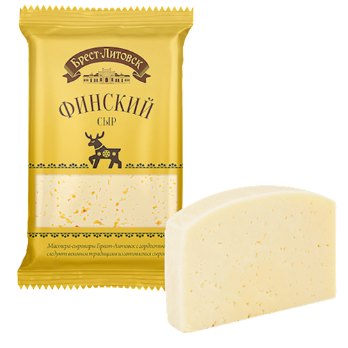 CHEESE FINSKIY 45% CHUNK 10/200GR BREST LITOVSK BELARUS N2402