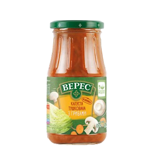 CABBAGE STEW W/MUSHROOMS 12/500GR VERES UKRAINE