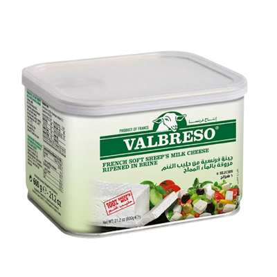 FETA CHEESE  FRENCH VALBRESO E/O 8/600GR N21103