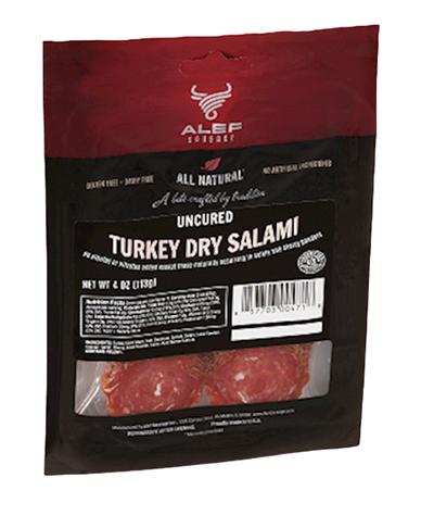 SALAMI DRY TURKEY UNCURED SLICED 15/113GR  ALEF N52063-TUR/92087 (2)