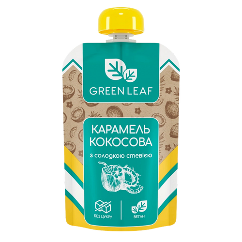 TOPPING COCONUT&SALTED CARAMEL W/STEVIA 12/90GR GREEN LEAF UKRAINE
