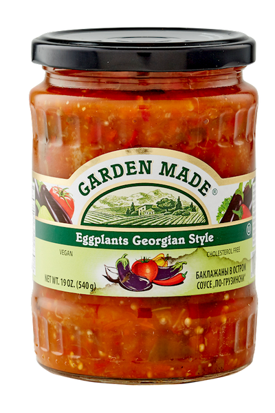 EGGPLANTS GEORGIAN STYLE 12/19OZ GARDEN MADE BULGARIA N33108