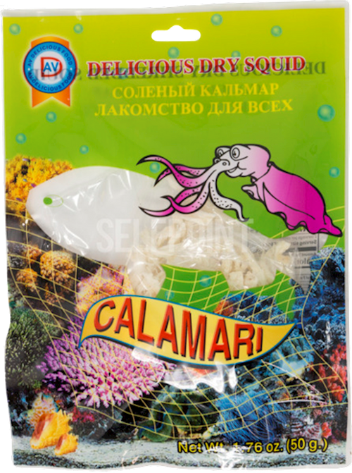 DRY FISH SQUID SHREDDED 10/64GR AV DELICIOUS N AV121(6)