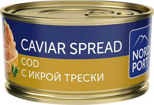 SPREAD CAVIAR COD 12/130GR NORD PORT N8079