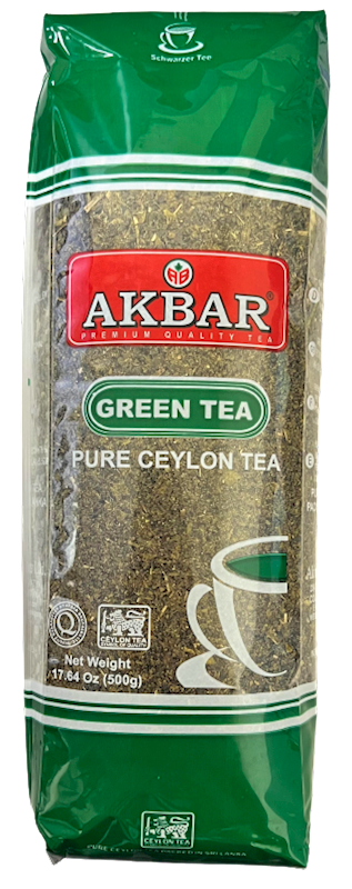 TEA AKBAR GREEN CEYLON 20/500 GR SRI-LANKA
