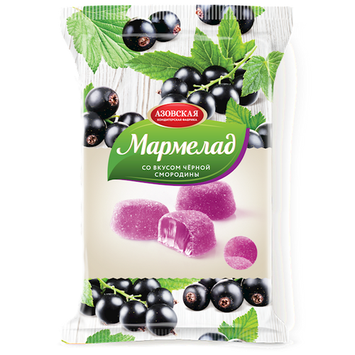 MARMELADE W/BLACK CURRANT FLAVOR 12/300GR AZOVSKAYA